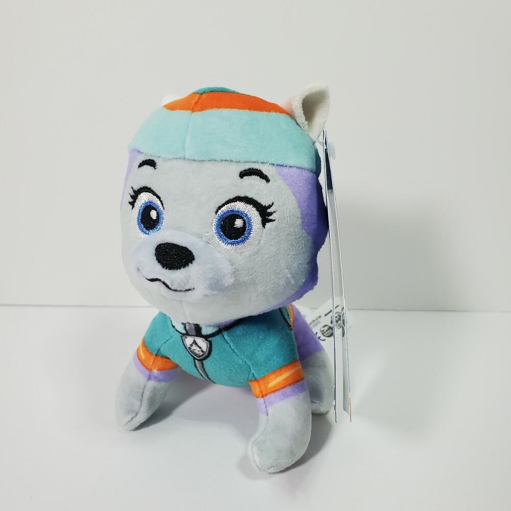 Paw Patrol EVEREST 4" Mini Plush Figure Dog Nickelodeon Girl For Small Hands